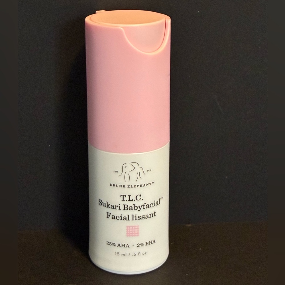 Drunk Elephant T.L.C. Sukari Babyfacial AHA / BHA 15 mL / .5 oz NEW